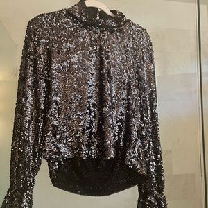 free people sparkly top